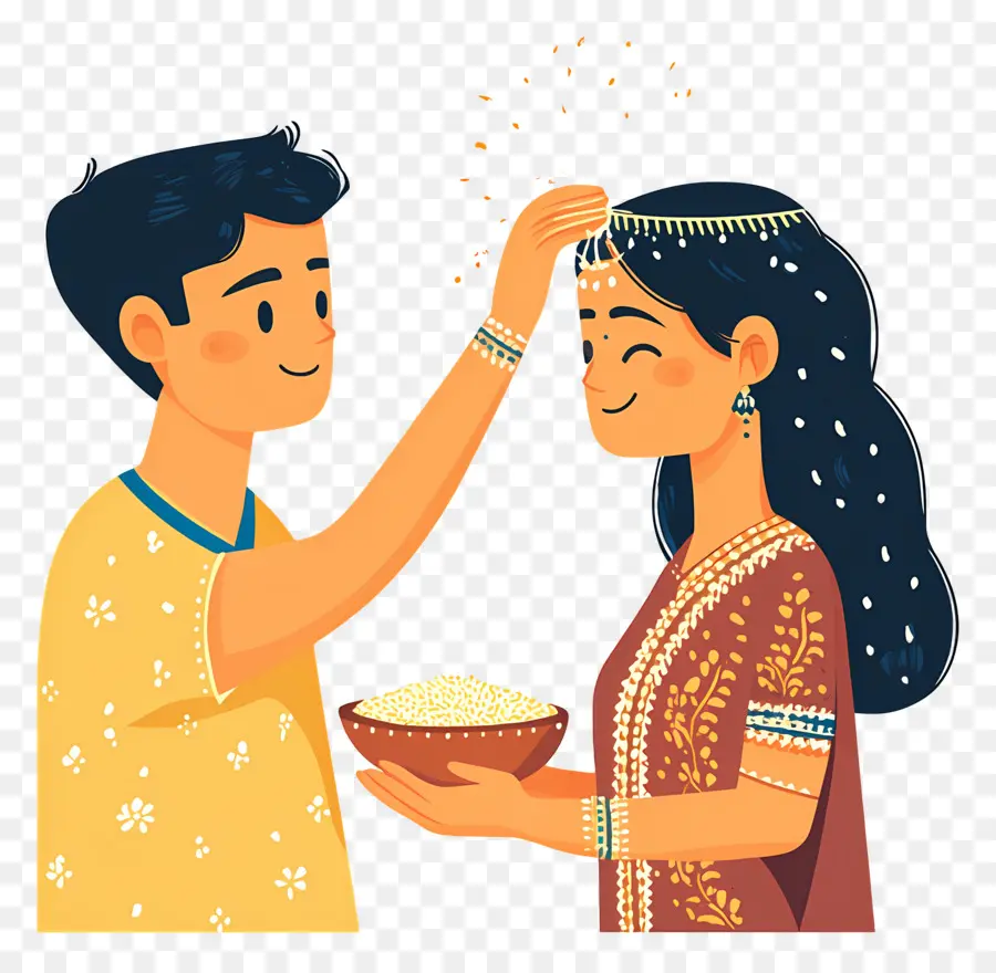 Feliz Raksha Bandhan，Cerimônia Tradicional PNG