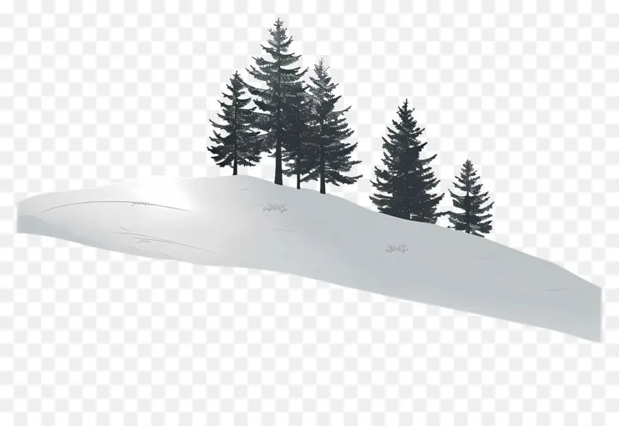 Paisagem De Neve，Árvores Nevadas PNG