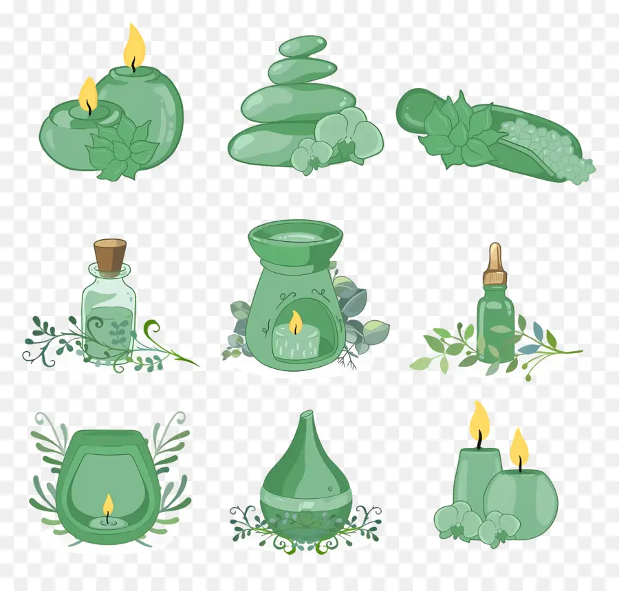 Elementos De Aromaterapia，Itens De Spa PNG