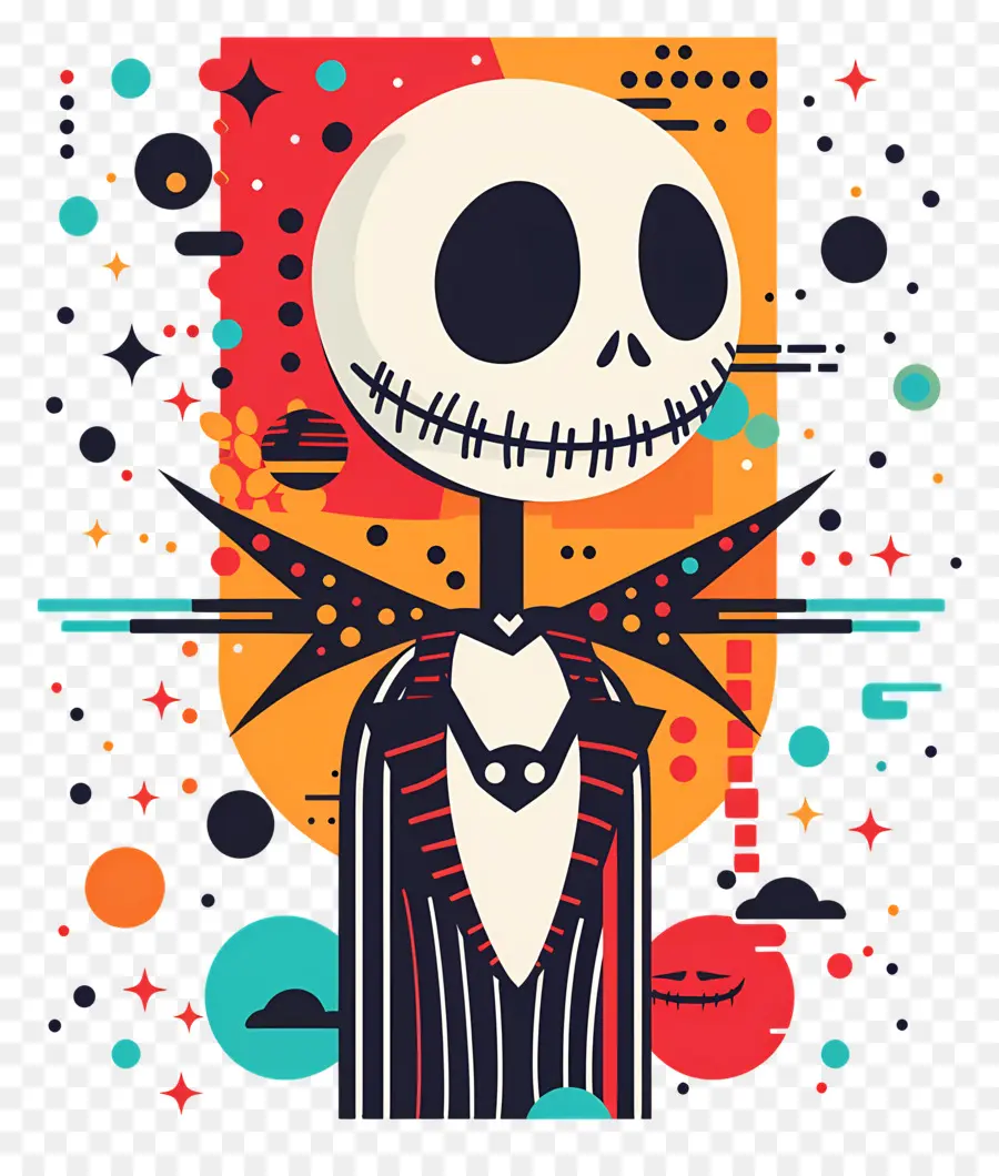 Jack Skellington，Personagem Esqueleto De Terno PNG