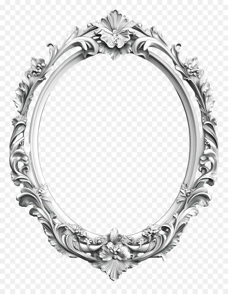 Moldura Oval Vintage，Quadro PNG