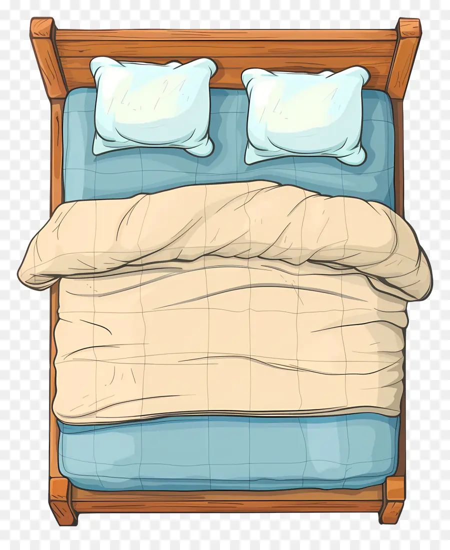 Vista Superior Da Cama，Cama PNG