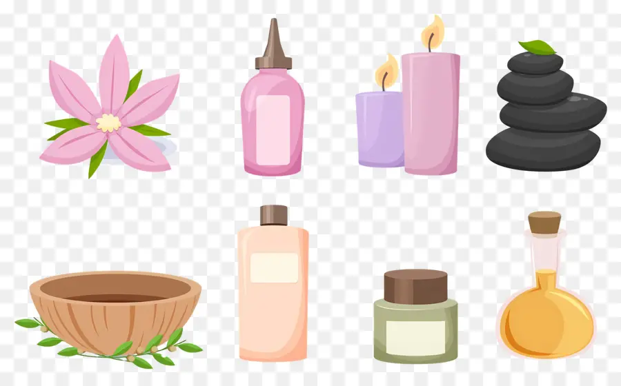 Elementos De Aromaterapia，Itens De Spa PNG