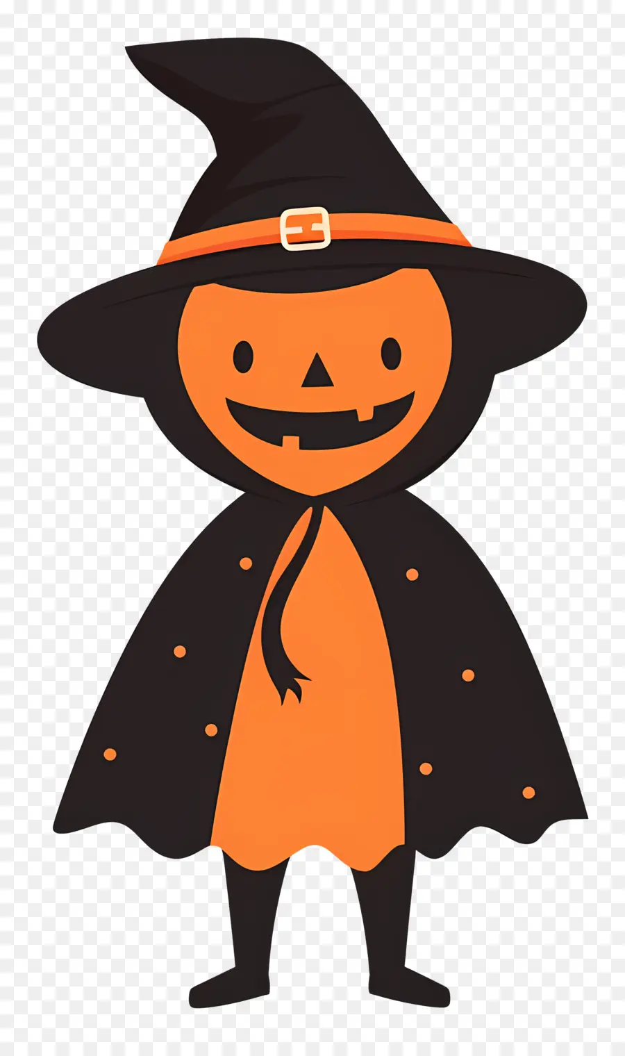 Fantasia Infantil De Halloween，Bruxa Abóbora PNG