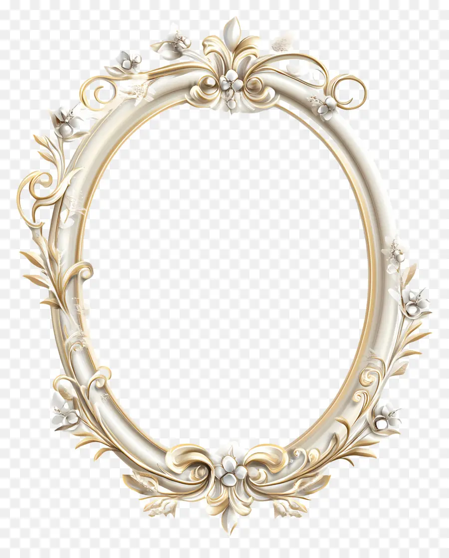 Moldura Oval Para Casamento，Quadro PNG