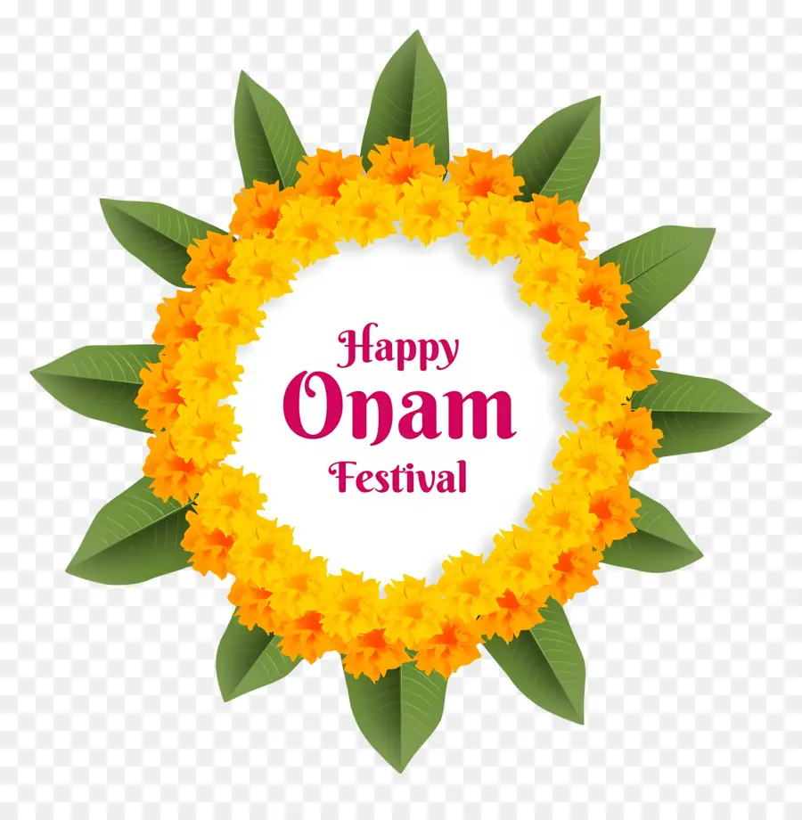 Feliz Onam，Coroa Do Festival Onam PNG