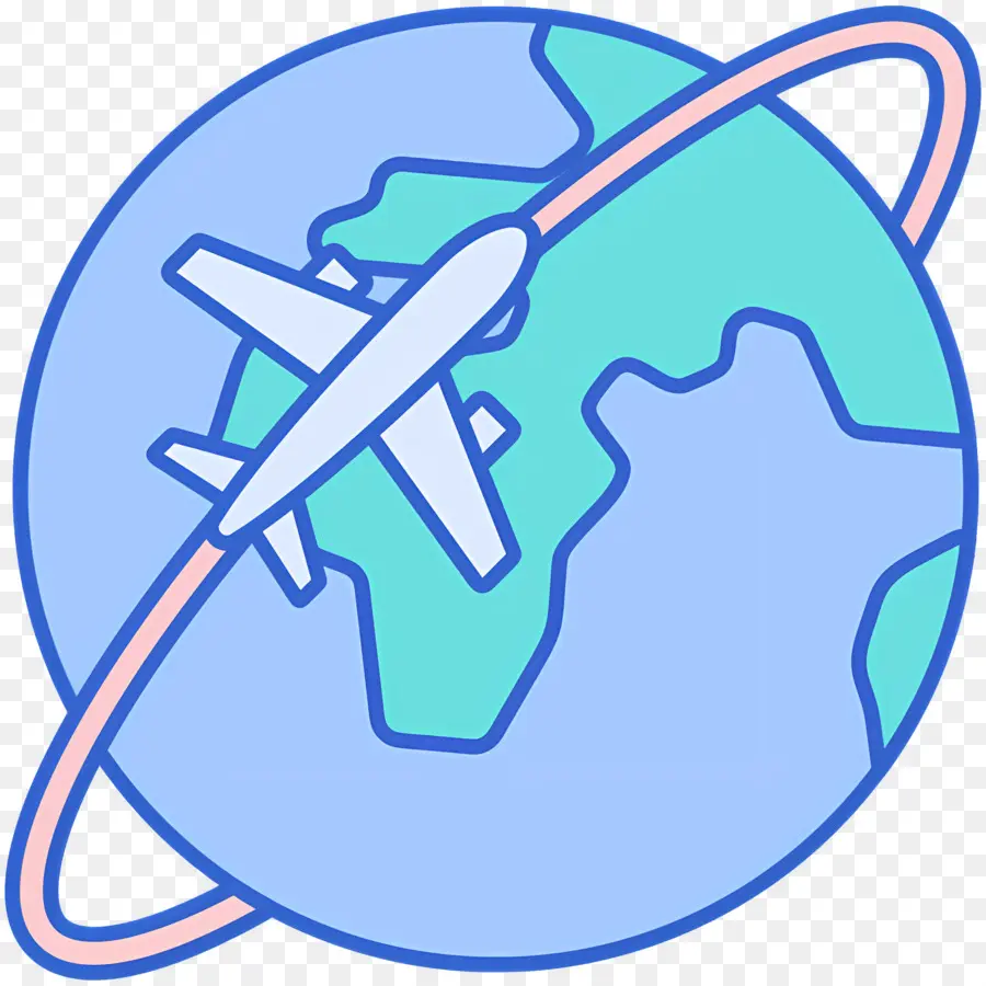 Viajar Pelo Mundo，Terra E Avião PNG