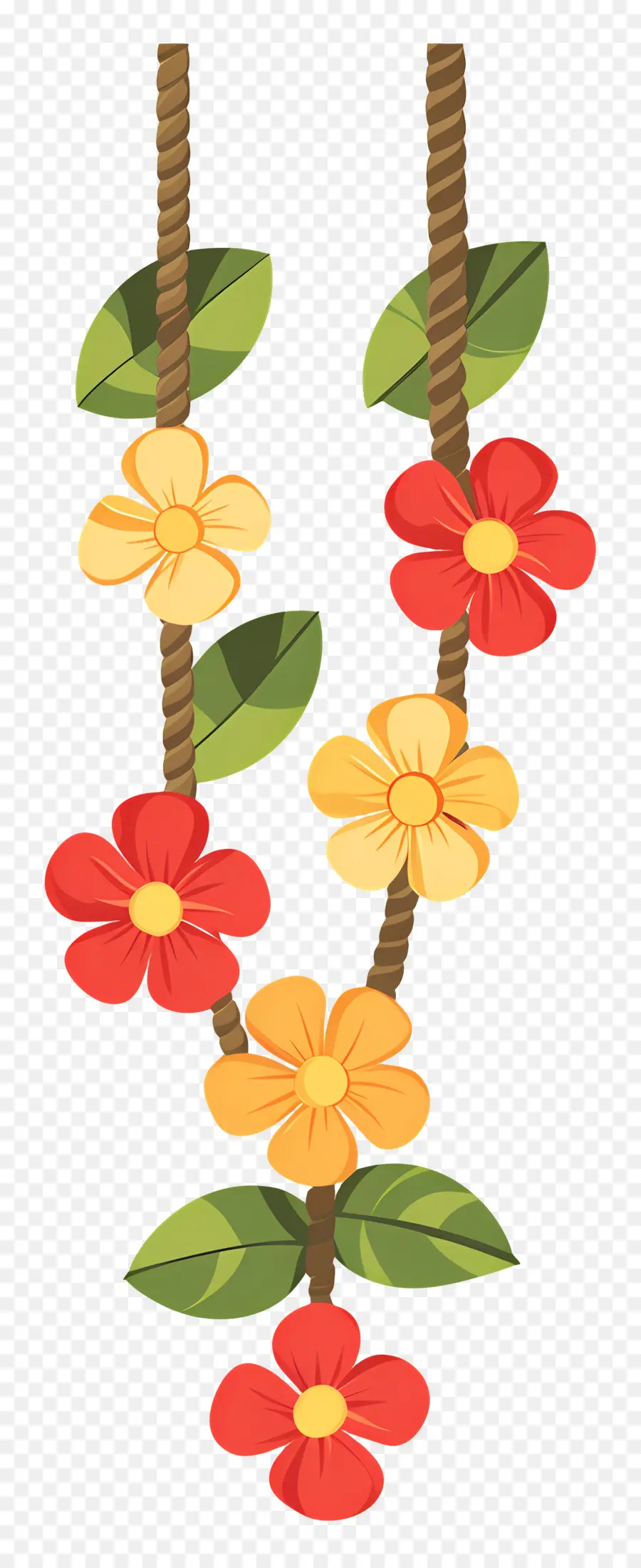 Guirlanda Ugadi，Guirlanda De Flores PNG