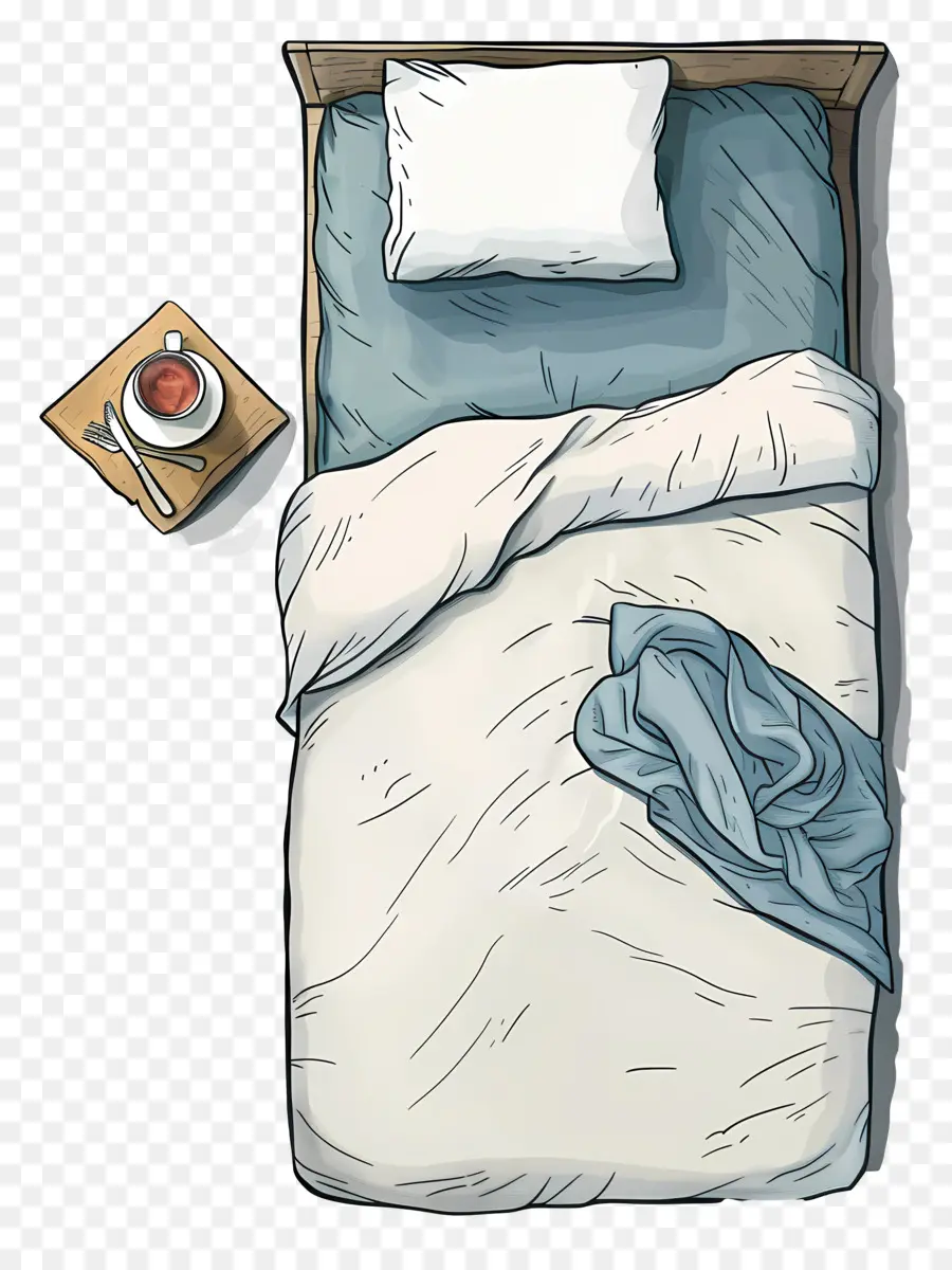 Vista Superior Da Cama，Cama PNG