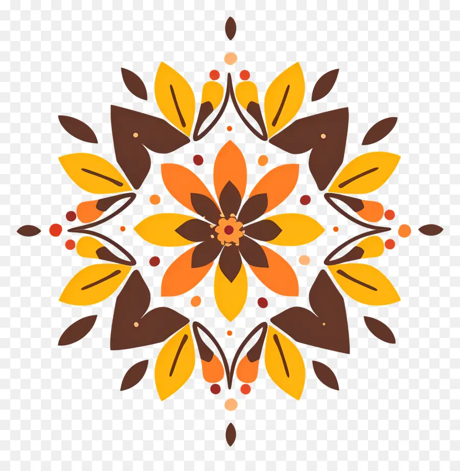 Padrão Floral，Mandala PNG