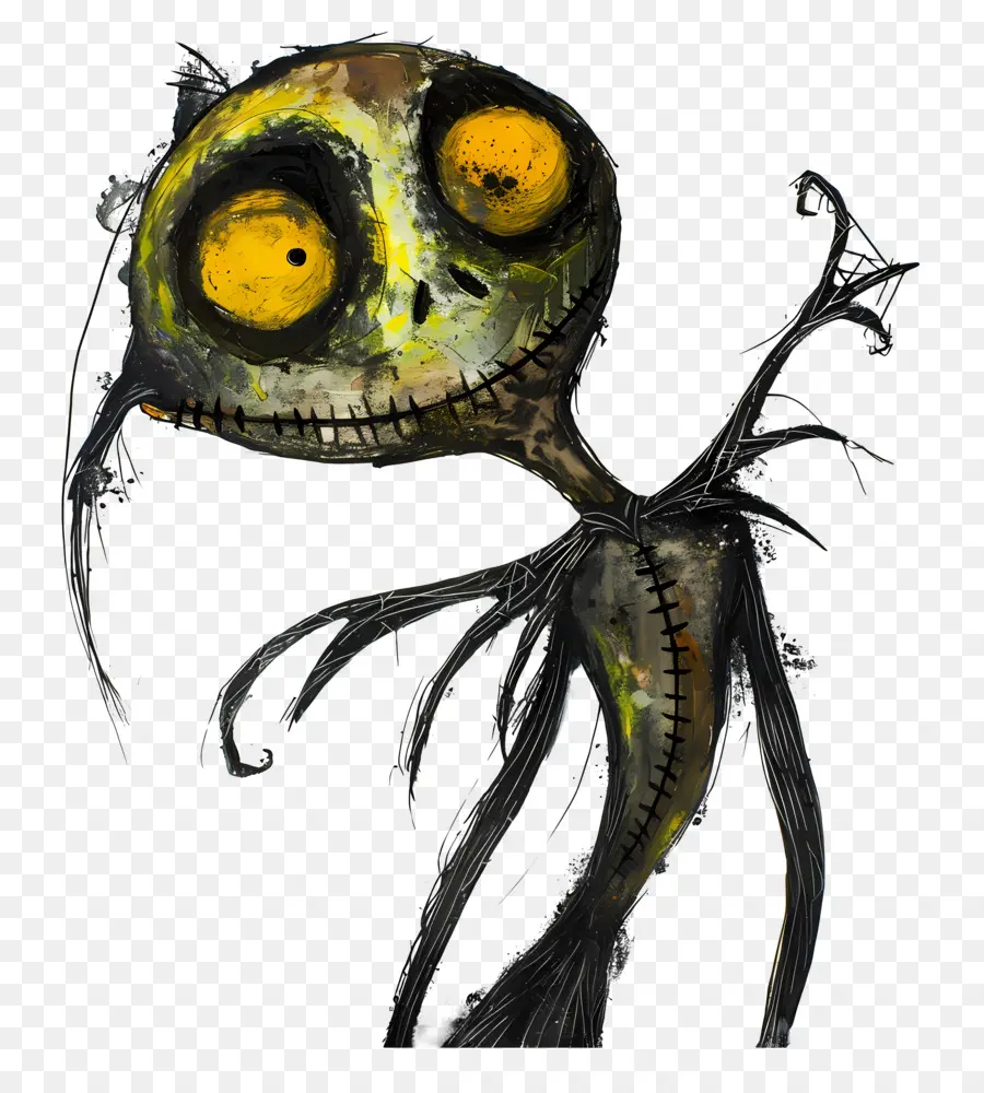 Jack Skellington，Esqueleto Assustador PNG