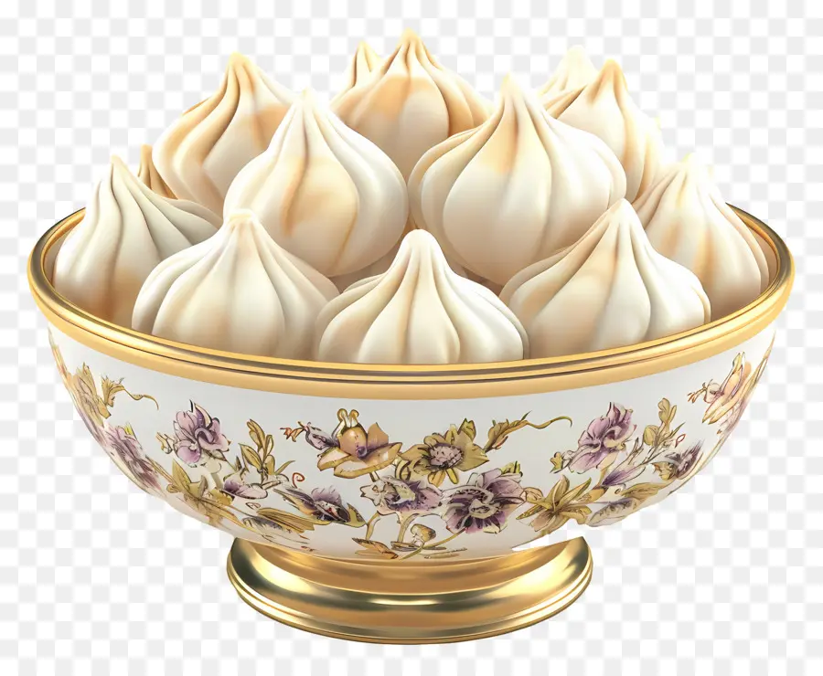 Modak，Bolinhos Em Tigela Decorativa PNG