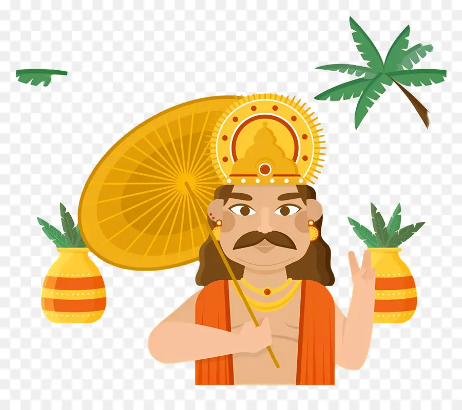 Feliz Onam，Rei Mahabali PNG