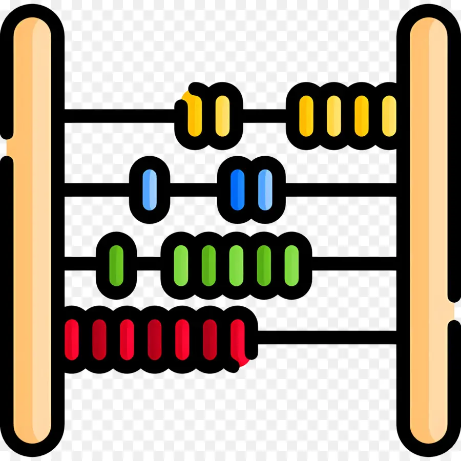 ábacos，Ábaco Colorido PNG