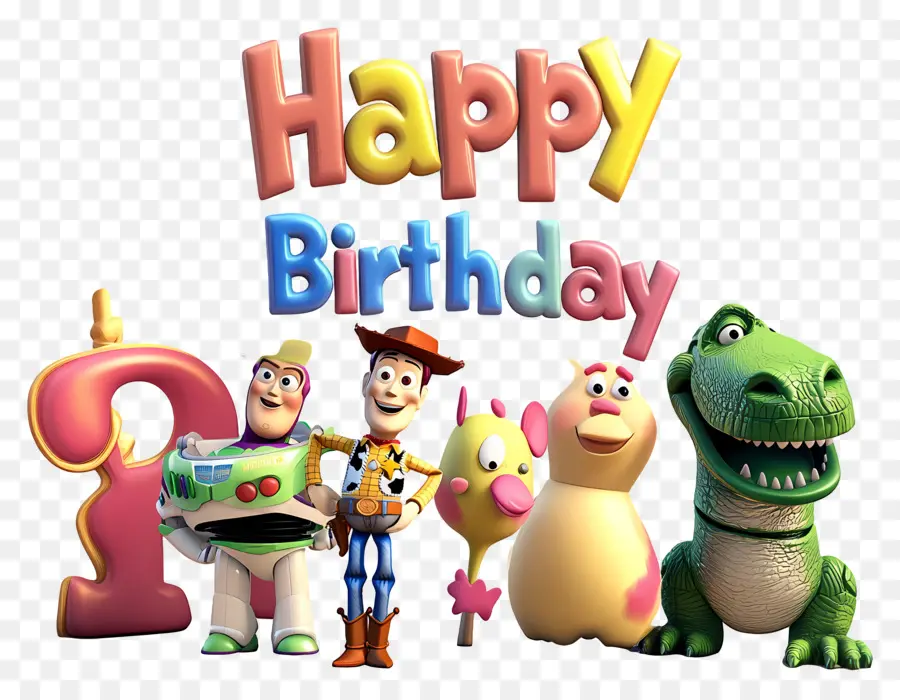 Aniversário，Personagens De Toy Story PNG