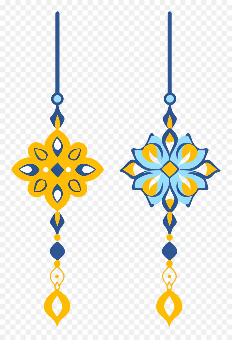 Feliz Raksha Bandhan，Padrões Decorativos PNG