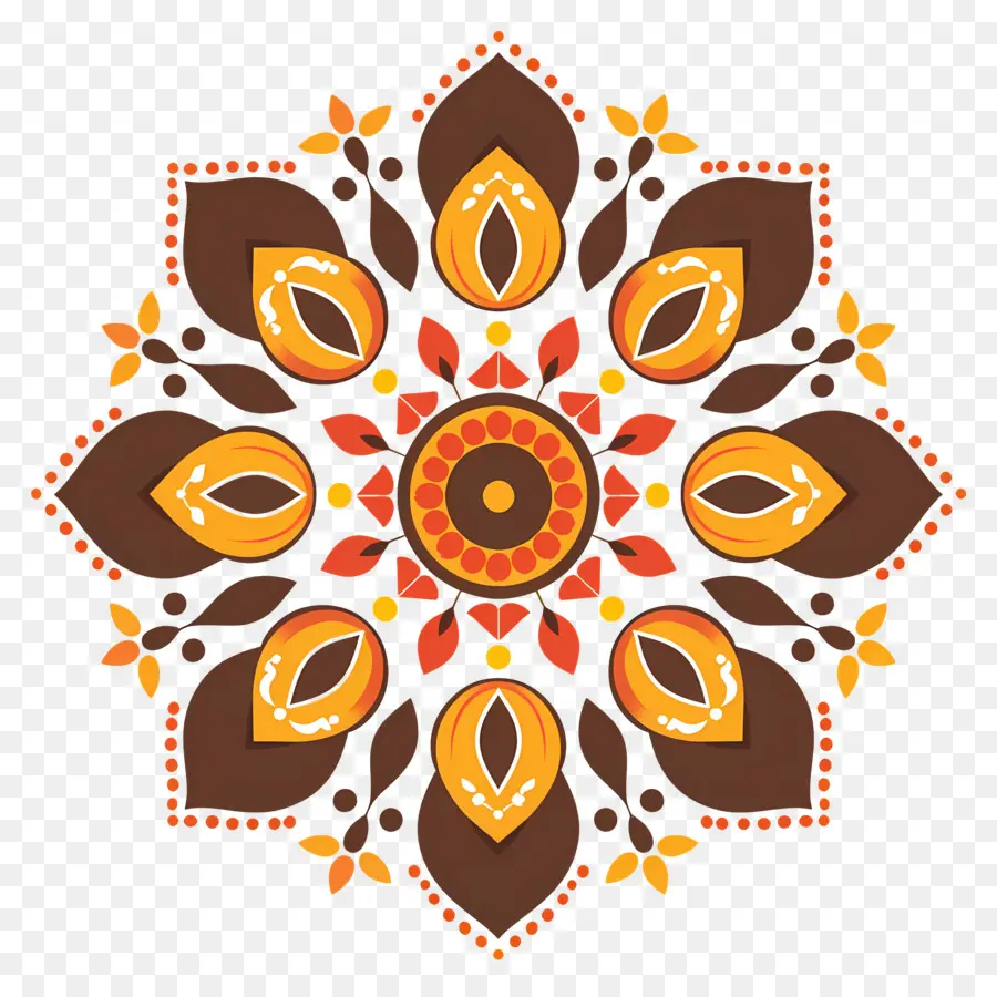 Padrão Floral，Mandala PNG