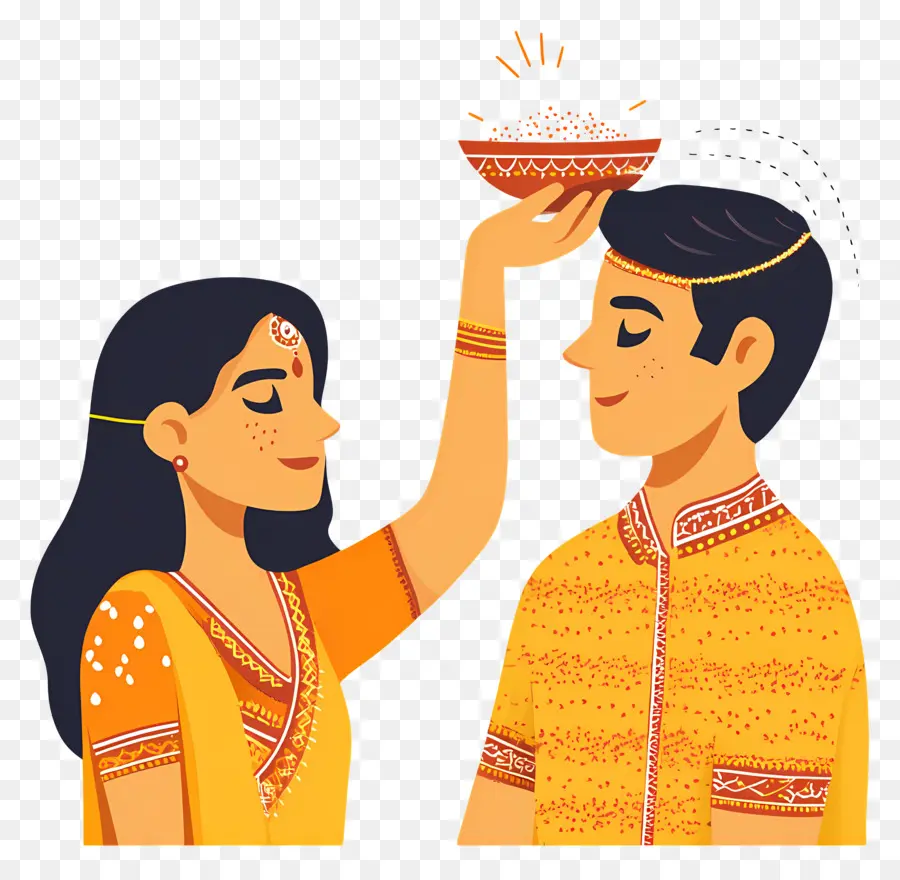 Feliz Raksha Bandhan，Cerimônia Tradicional PNG