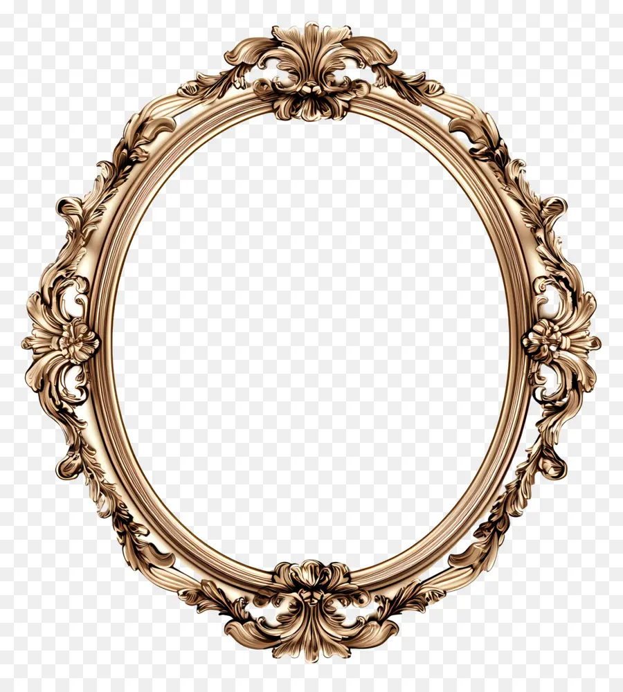 Moldura Oval Vintage，Moldura Circular Ornamentada PNG