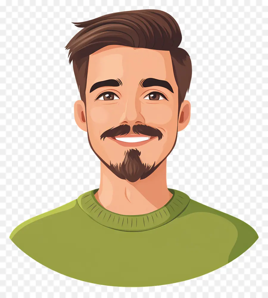 Homem Sorridente，Homem Com Barba PNG