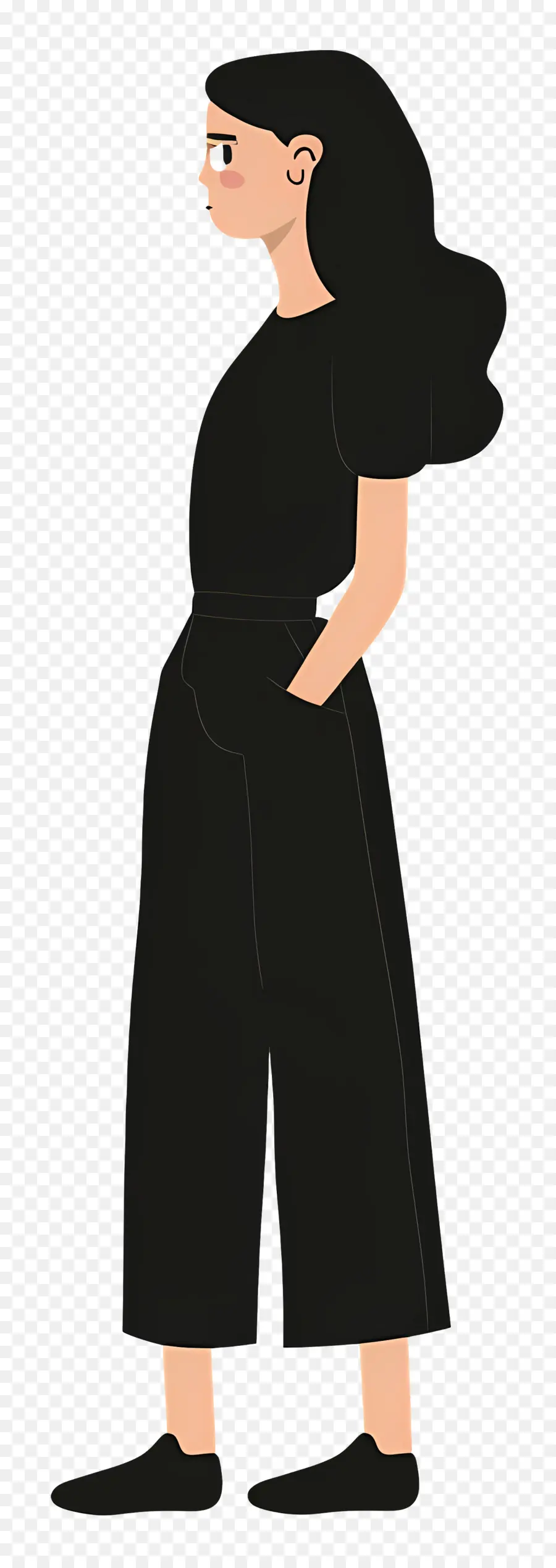 Mulher Em Roupa Preta，Roupa Preta PNG