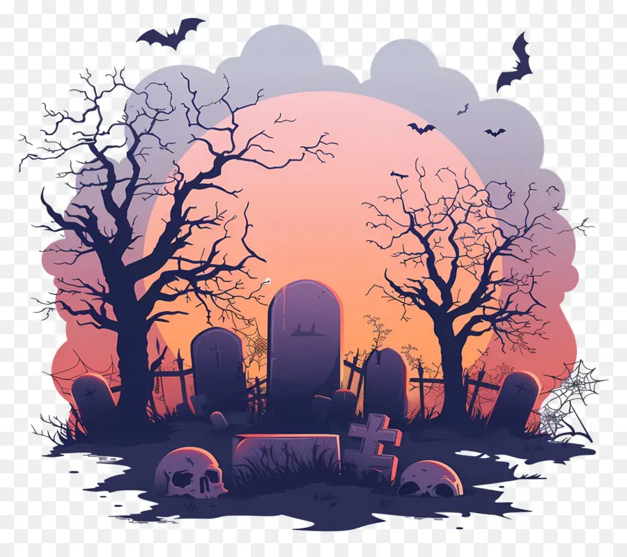 Cemitério De Halloween，Cemitério PNG