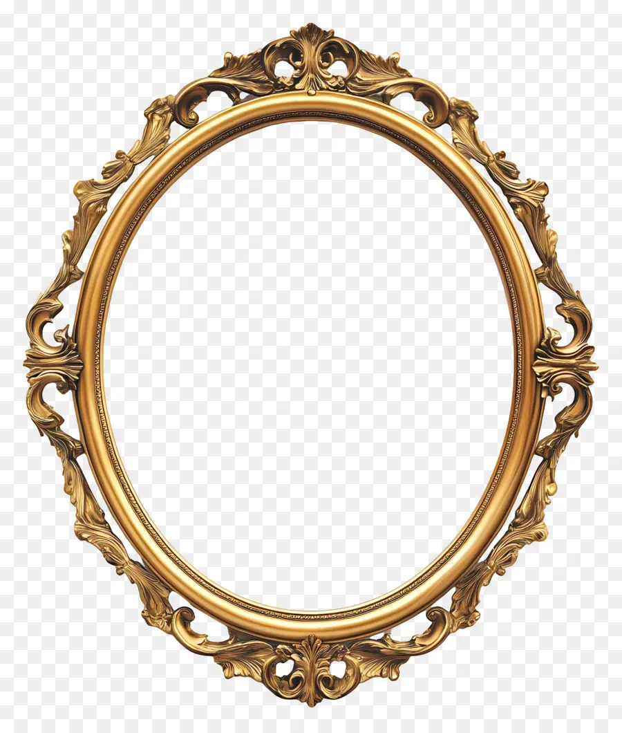 Moldura Oval Vintage，Moldura Circular Ornamentada PNG