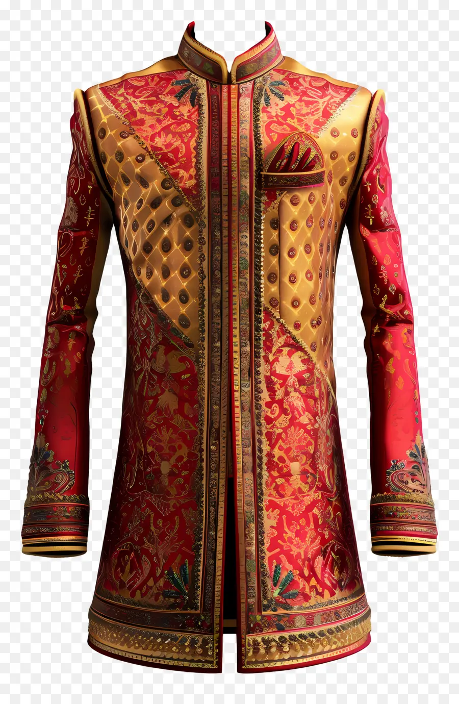 Traje Formal Indiano，Jaqueta Tradicional PNG