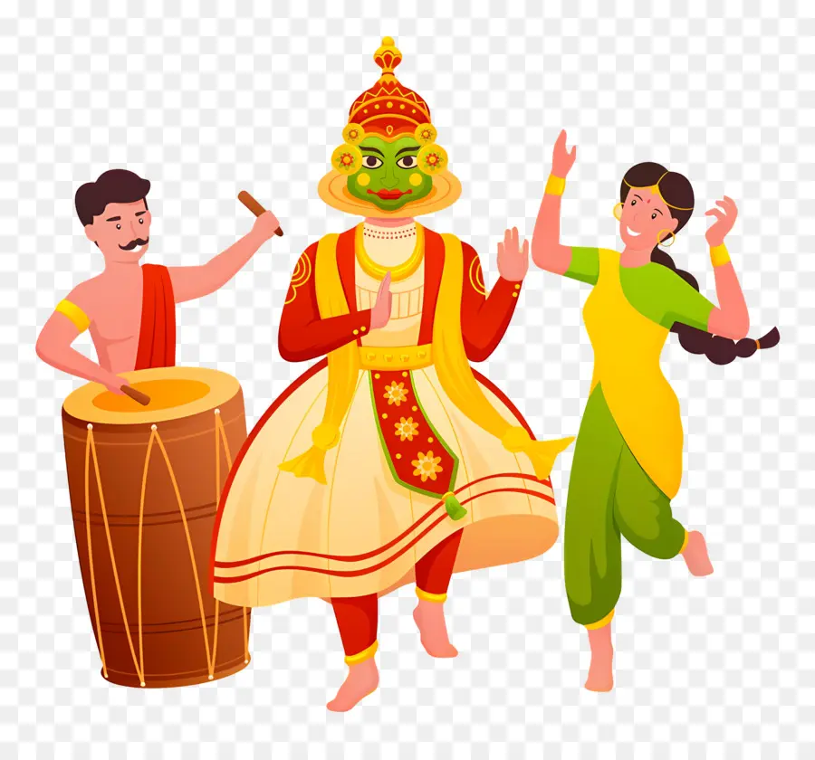 Feliz Onam，Dança Tradicional PNG