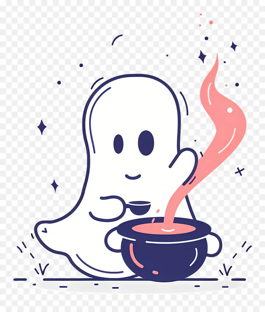 Poção De Agitação Fantasma，Fantasma Fofo PNG