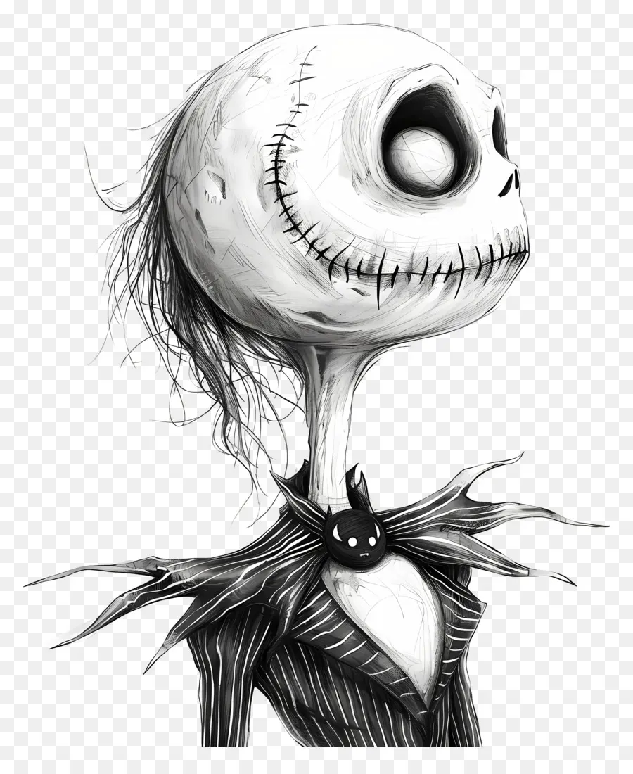 Jack Skellington，Personagem Esqueleto PNG