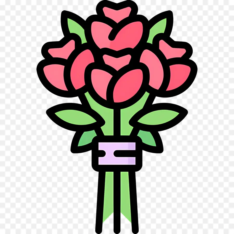 Buquê De Rosas，Buquê De Flores PNG