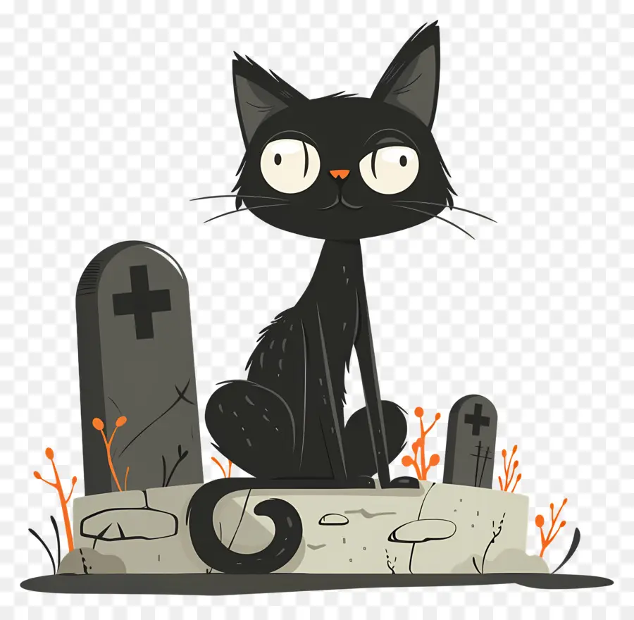 Gato Preto De Halloween，Gato Preto PNG