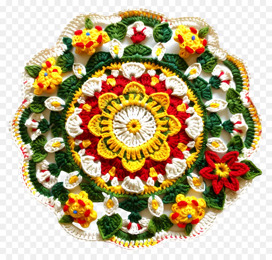 Mandala De Crochê，Padrão PNG