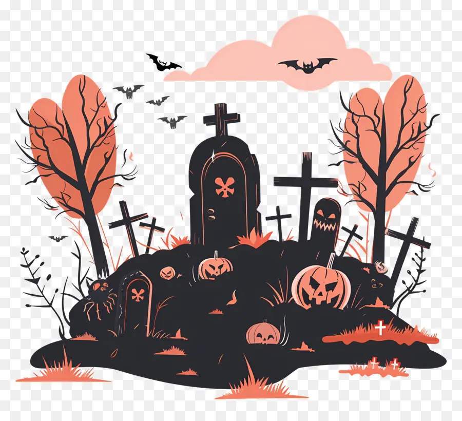 Cemitério De Halloween，Cemitério PNG