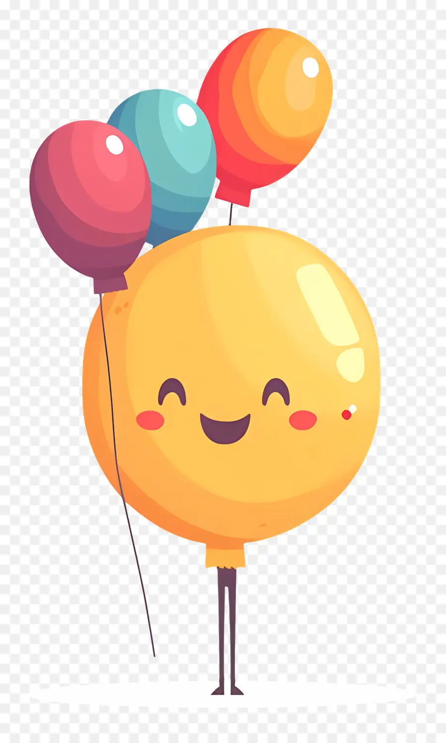 Emoji De Aniversário，Balão Sorridente PNG