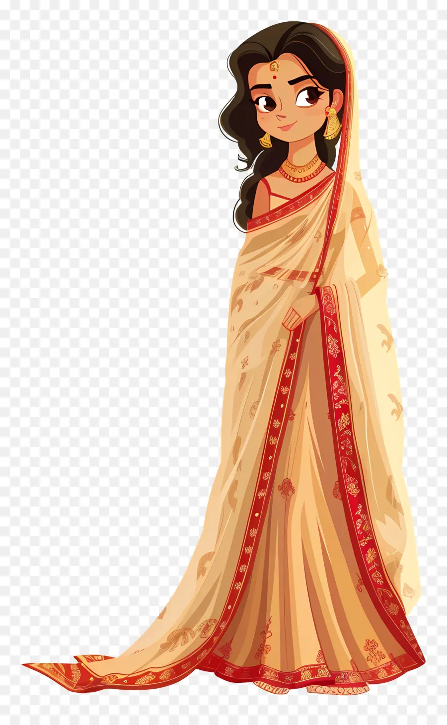 Sari Indiano，Mulher Indiana Tradicional PNG