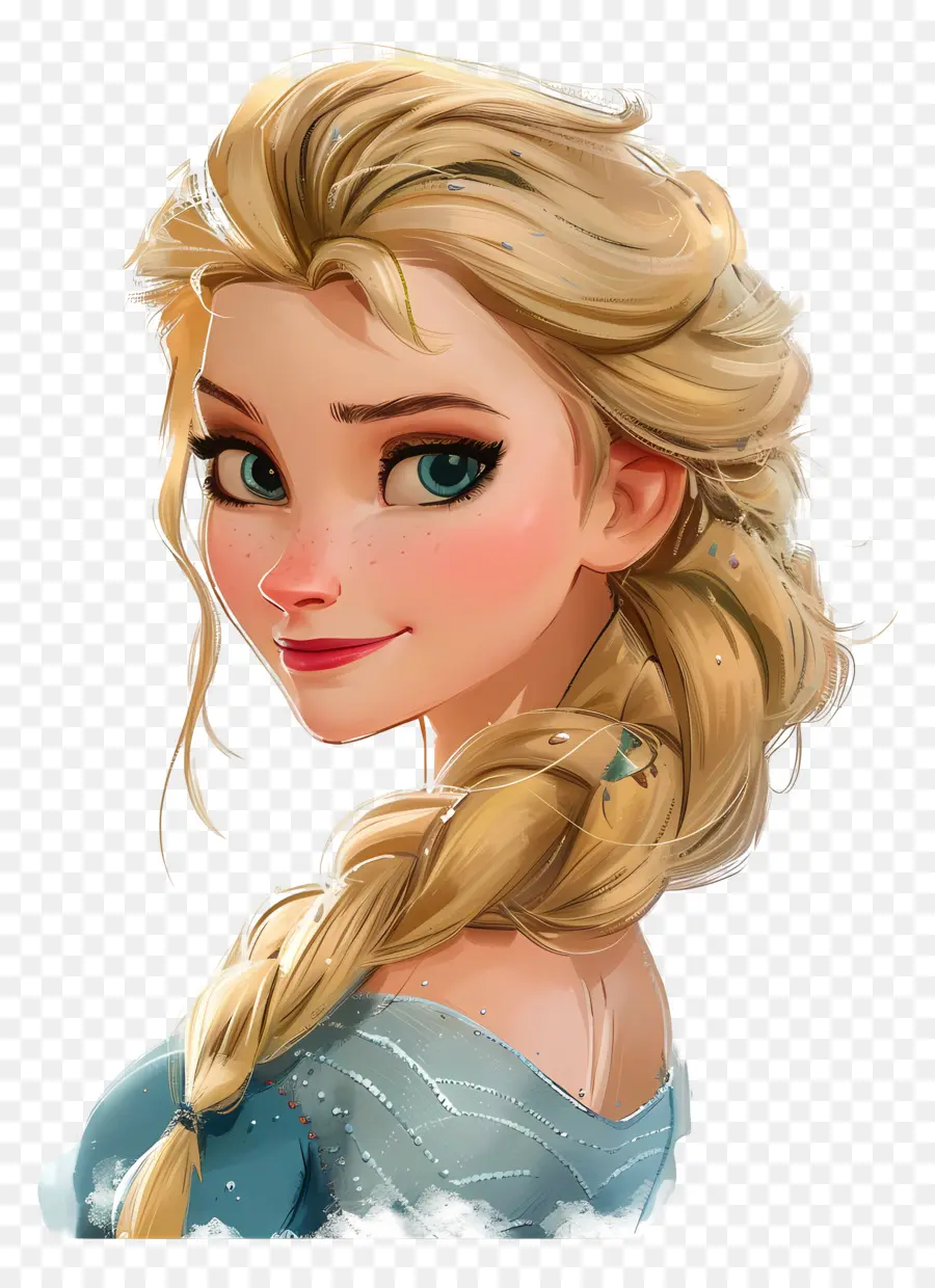 Princesa Elsa，Garota Loira PNG