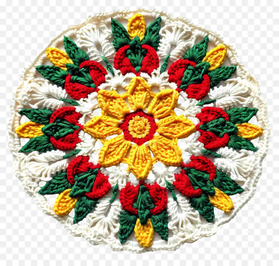 Mandala De Crochê，Padrão PNG