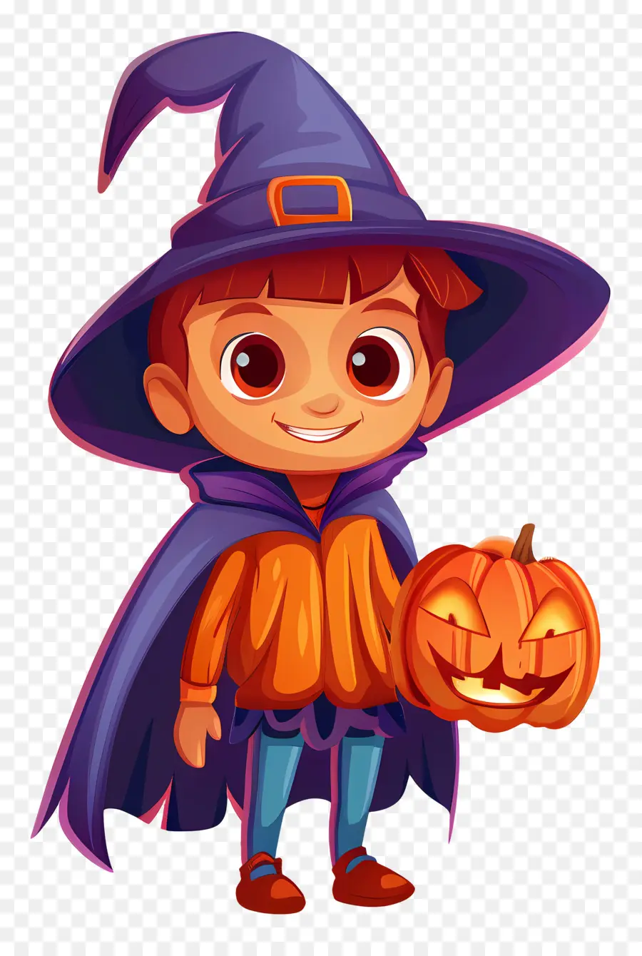 Fantasia Infantil De Halloween，Menino Fantasiado De Bruxa PNG