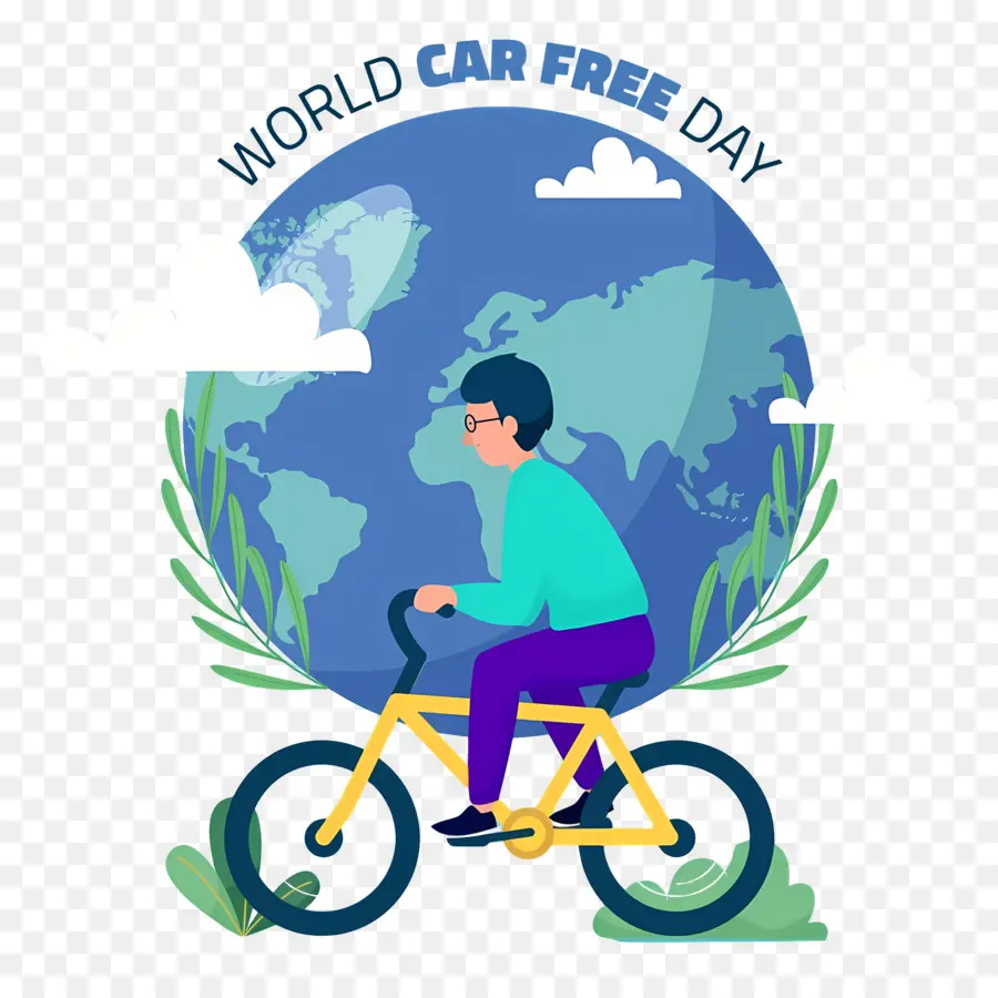 Dia Mundial Sem Carro，Ciclista No Dia Mundial Sem Carro PNG