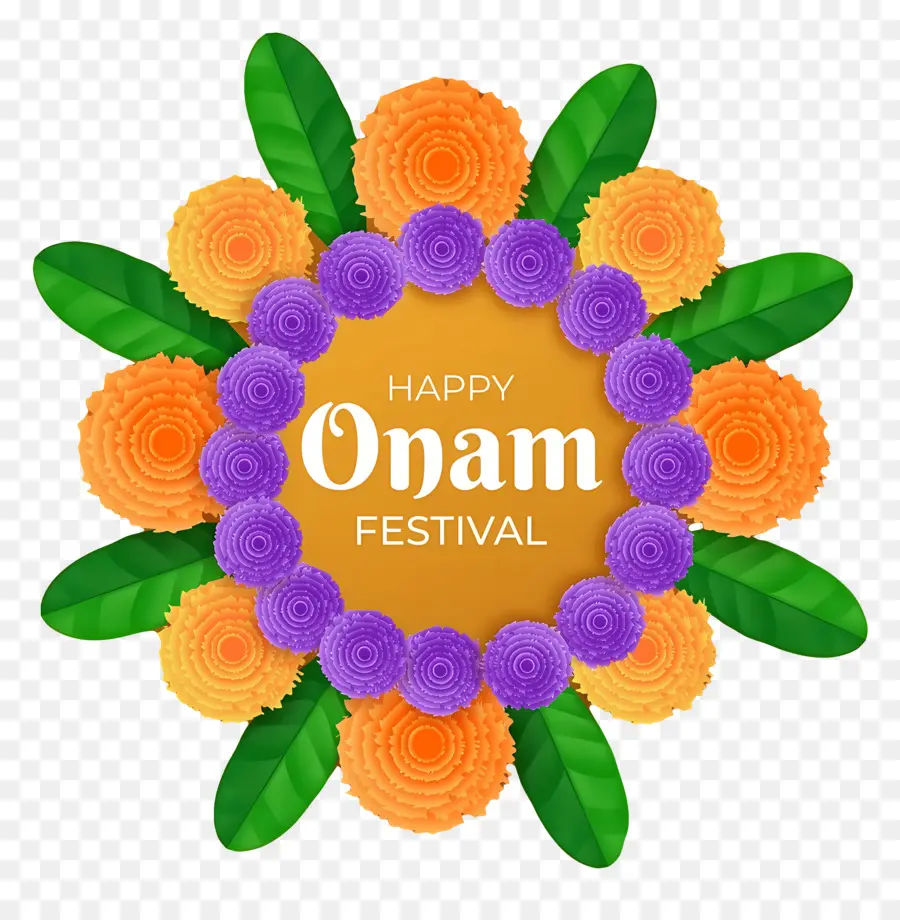 Feliz Onam，Decoração Do Festival Onam PNG