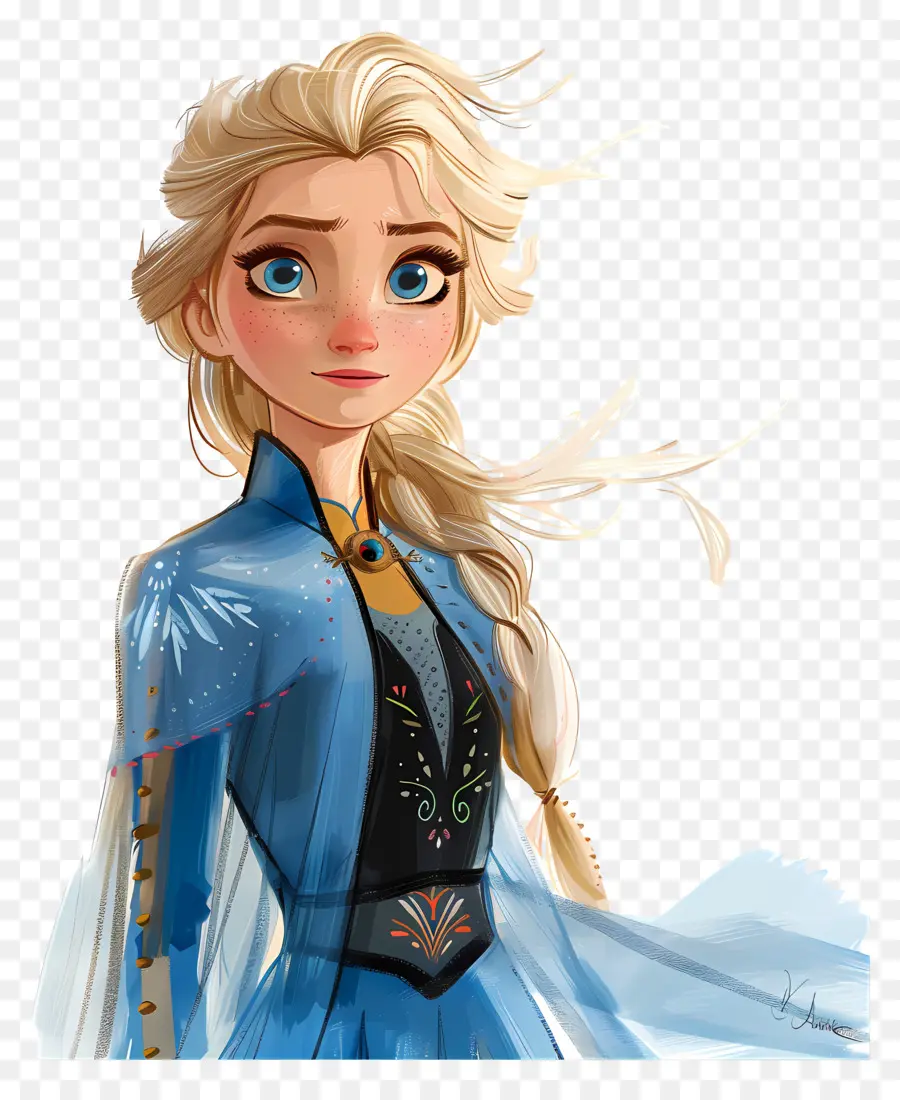 Princesa Elsa，Garota PNG