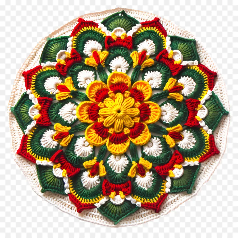 Mandala De Crochê，Padrão PNG