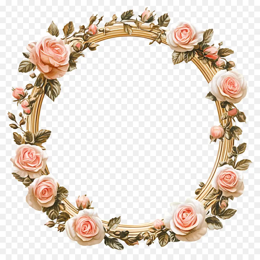 Moldura Oval Para Casamento，Moldura Floral PNG