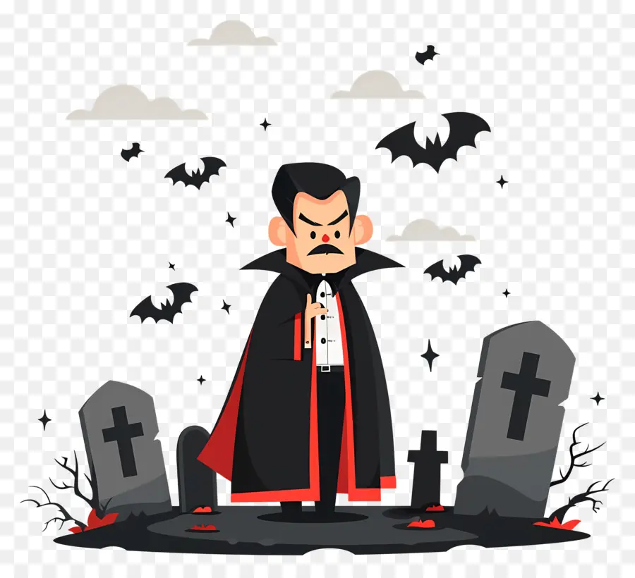 Drácula De Halloween，Vampiro PNG