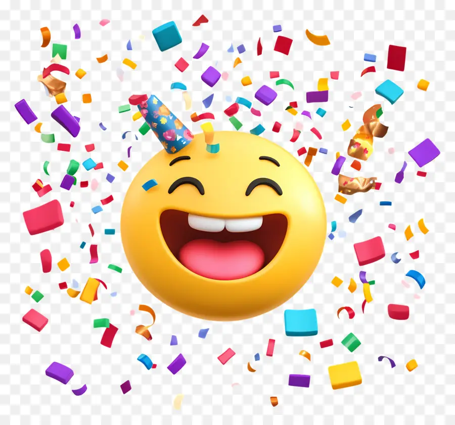 Emoji De Aniversário，Emoji Feliz PNG