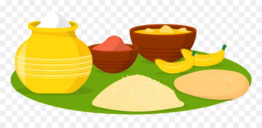 Feliz Onam，Comida Tradicional PNG