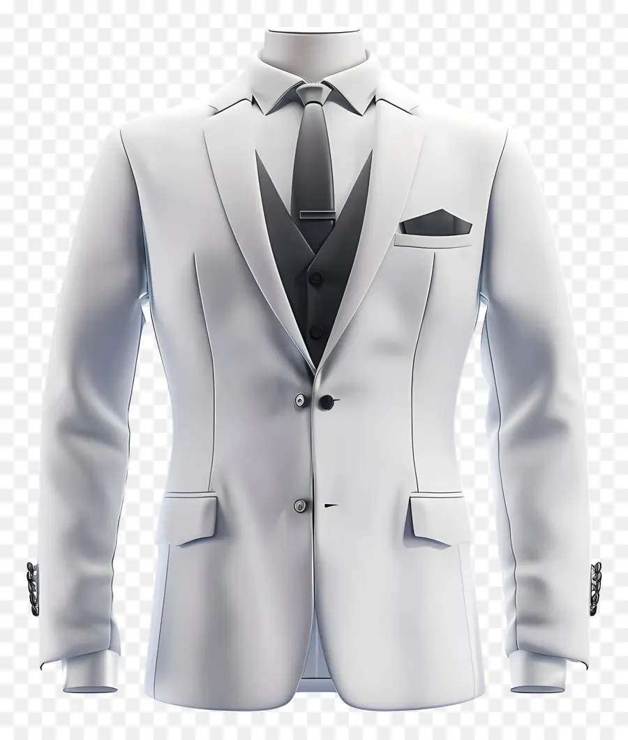 Traje Formal Para Homens，Paletó Branco PNG