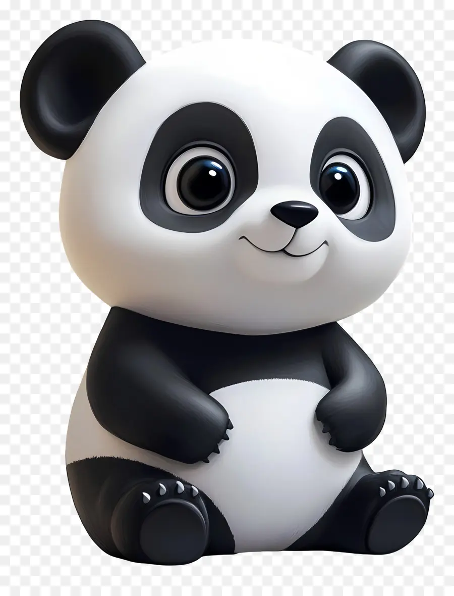 Urso Panda，Estatueta De Panda PNG